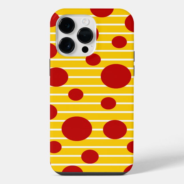 Funda Para iPhone Rayas punteadas (Reverso )