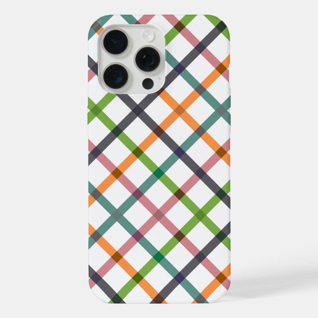 Funda Para iPhone Rayas Retro (Reverso )