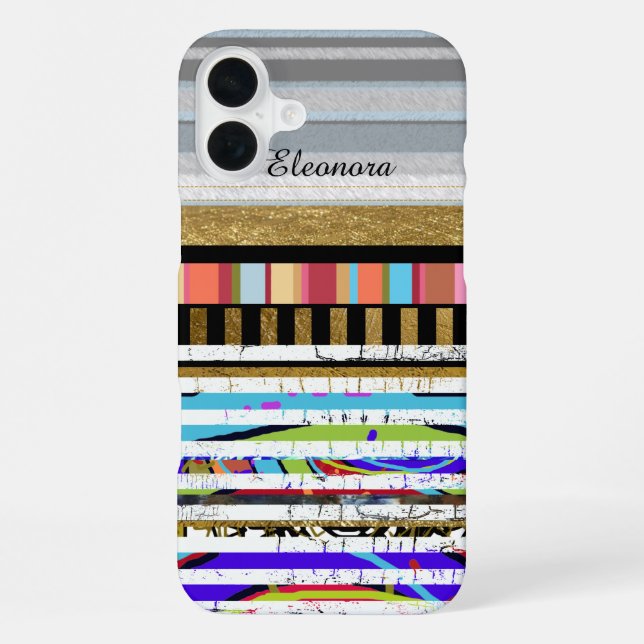 Funda Para iPhone rayas super cool para iPhone-6 (Reverso )