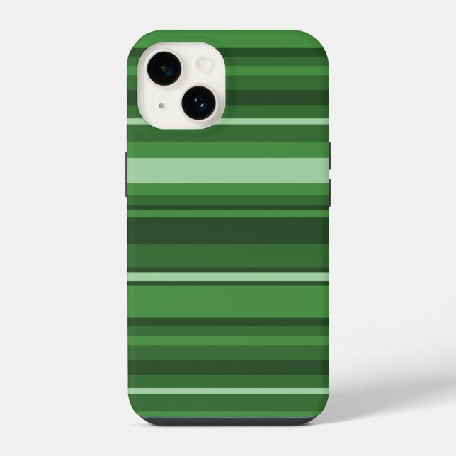 Funda Para iPhone Rayas verdes (Reverso )