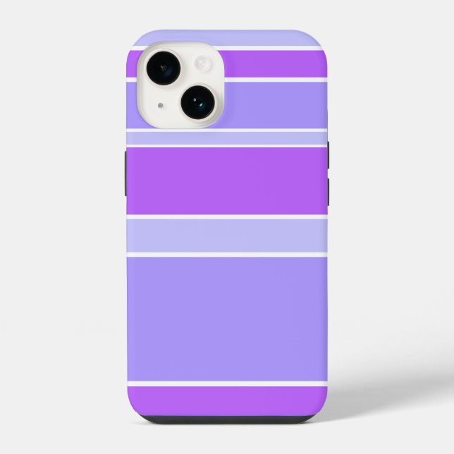Funda Para iPhone Rayas violetas (Reverso )