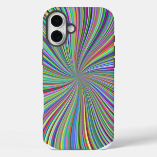 Funda Para iPhone 16 Plus Rayo de sol de cinta colorido energético