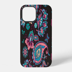 Funda Para iPhone 12 Rayo Paisley: negro decorativo sin foco