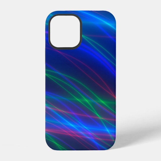 Funda Para iPhone Rayos multicolores brillantes (Reverso )