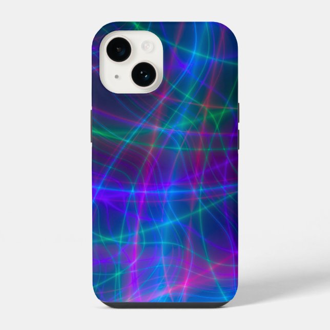 Funda Para iPhone Rayos Multicolores Brillantes (Reverso )