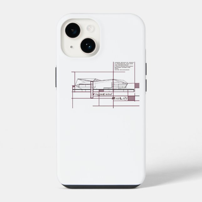 Funda Para iPhone Realidad Fragmentada - Expresión arquitectónica (Reverso )