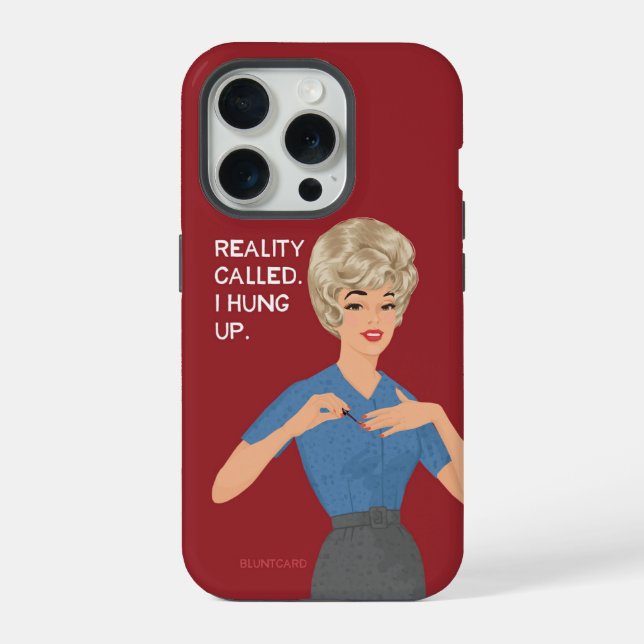 Funda Para iPhone Realidad llamada. Colgué. (Reverso )