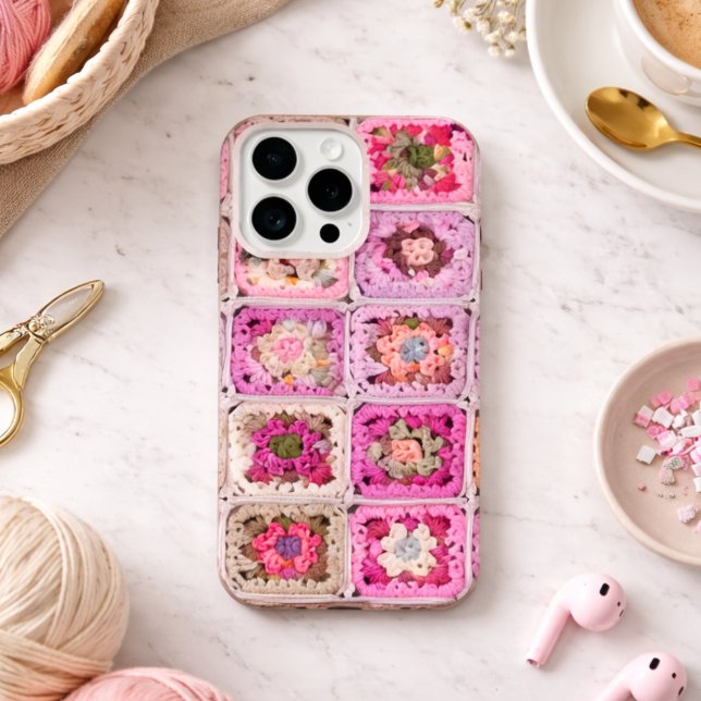 Funda Para iPhone Realistic Crochet Granny Square (Subido por el creador)