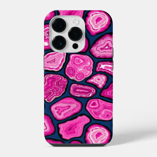 Funda Para iPhone 14 Pro Rebanadas de ágata rosa