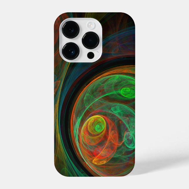 Funda Para iPhone Reborn Green Abstract Art (Reverso )