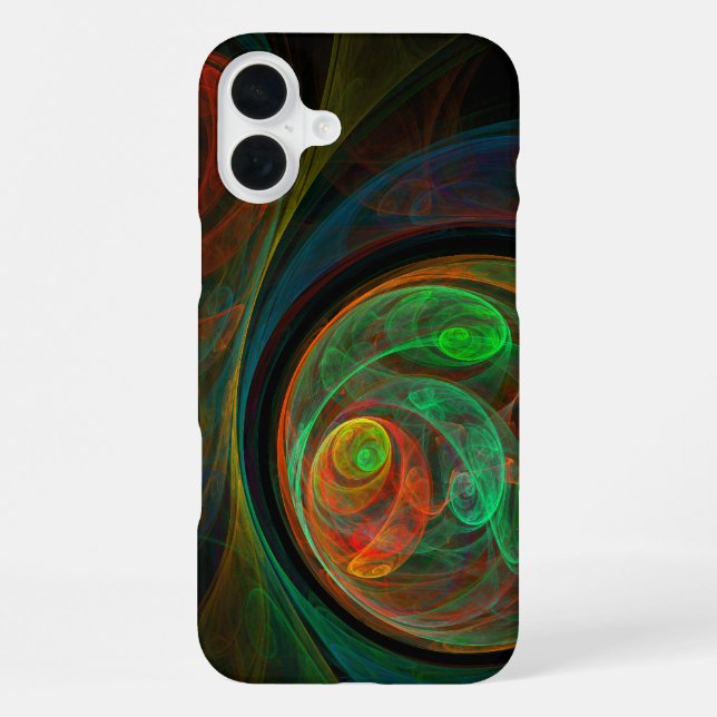 Funda Para iPhone Reborn Green Abstract Art (Reverso )