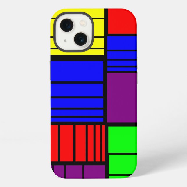 Funda Para iPhone Rectángulos divididos (Reverso )
