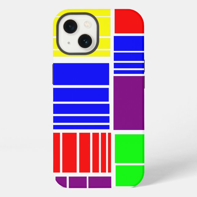 Funda Para iPhone Rectángulos divididos (Reverso )