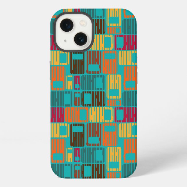 Funda Para iPhone Rectángulos interrumpidos  (Reverso )