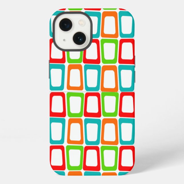 Funda Para iPhone Rectángulos pequeños sesgados (Reverso )