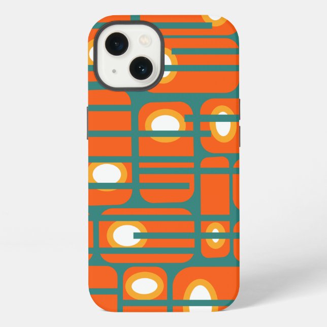 Funda Para iPhone Rectángulos y círculos (Reverso )