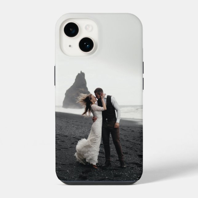 Funda Para iPhone Recuerdo de Foto de Boda de Amor (Reverso )