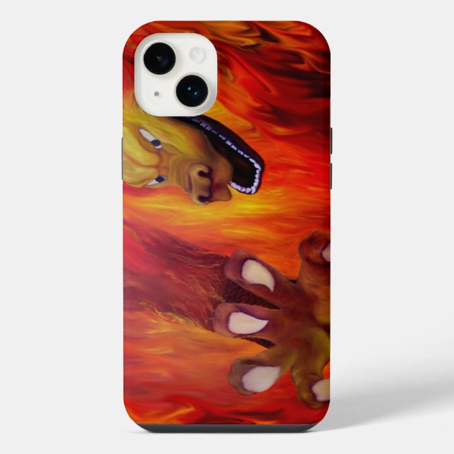 Funda Para iPhone Red Dragon Claw (Reverso)
