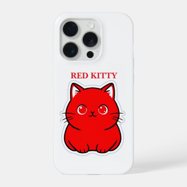 FUNDA PARA iPhone RED KITTY (Reverso )