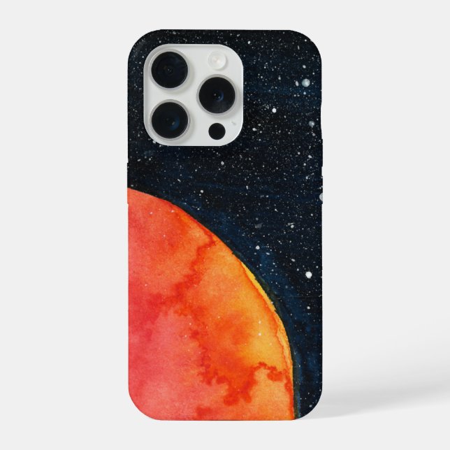 Funda Para iPhone Red Moon Galaxy Phone Case (Reverso )