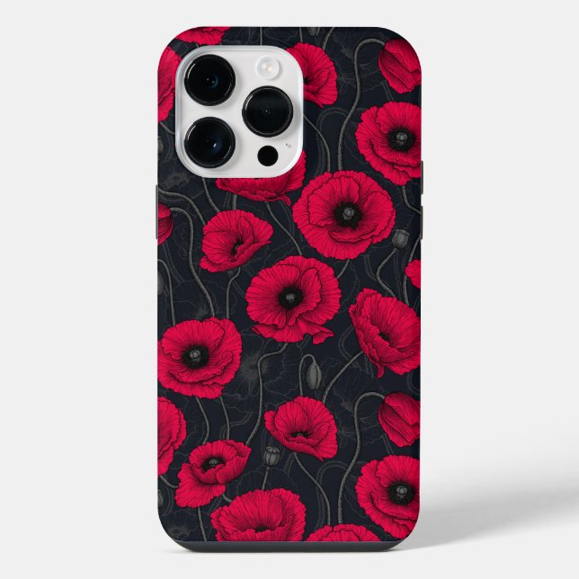 Funda Para iPhone Red Poppies (Reverso )