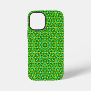 Funda Para iPhone 12 Mini Red verde caleidoscopio/Caleidoscopio verde neto
