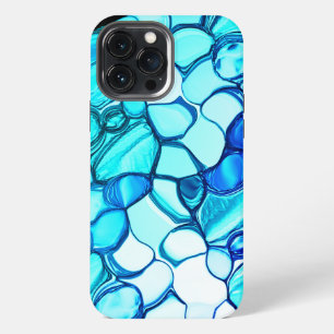 Funda Para iPhone 13 Pro Max Redondos como piedras en tonos similares al aguama