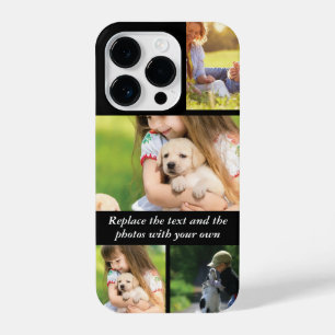 Funda Para iPhone 14 Pro Reemplazar texto y fotos con el suyo