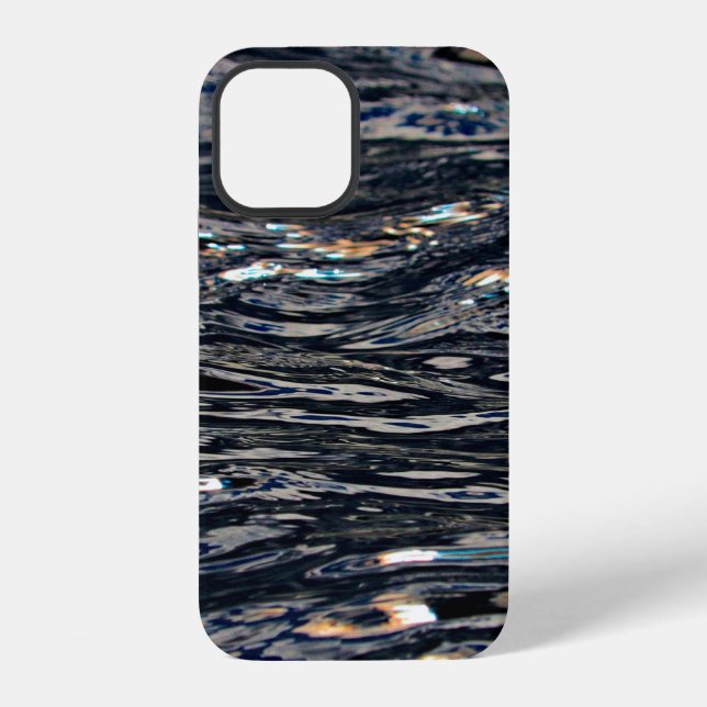 Funda Para iPhone reflexión de las olas del agua del lago (Reverso )