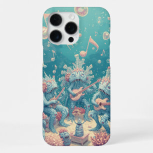 Funda Para iPhone 16 Pro Max Regalo de banda de criaturas marinas surrealistas