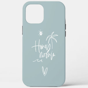 Funda Para iPhone 12 Pro Max Regalo de boda de palmera para luna de miel playa