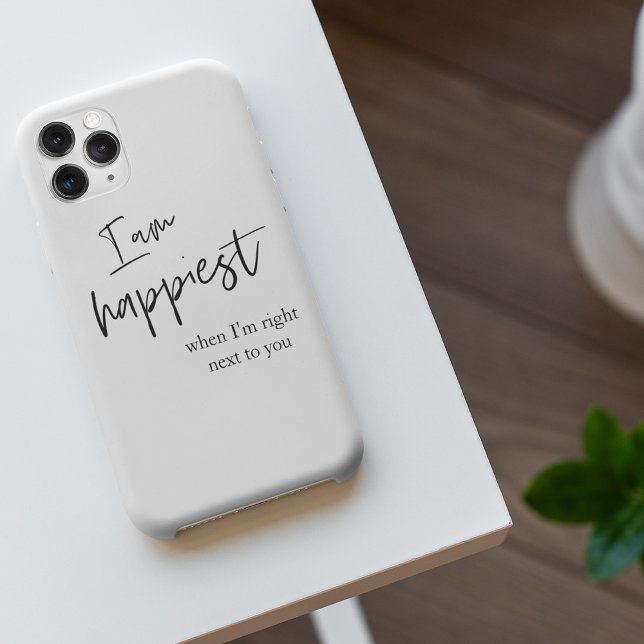 Funda Para iPhone Regalo de citas negras románticas de moda (Subido por el creador)