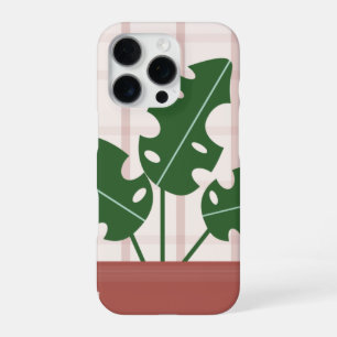 Funda Para iPhone 16 Pro Regalo de cumpleaños de planta de hoja de Monstera