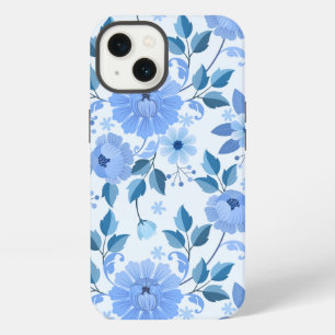 regalo de diseño floral azul para hija