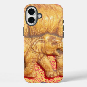 Funda Para iPhone 16 Plus Regalo de familia de elefantes vectoriales abstrac