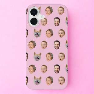 Funda Para iPhone 16 Plus Regalo de familia de fotos de cara de personalizad