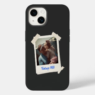 Funda Para iPhone 14 Regalo de foto y año vintage personalizado