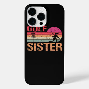 Funda Para iPhone 14 Pro Max Regalo de golf de disco de hermandad retro vintage