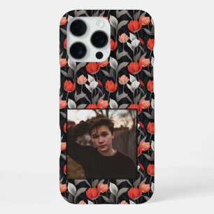 Funda Para iPhone 16 Pro Max Regalo de madre minimalista Tulipán personalizado