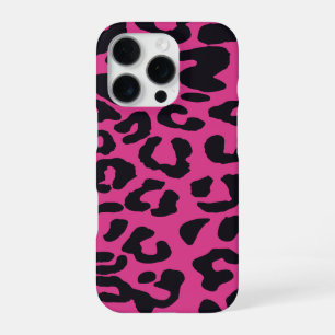 Funda Para iPhone 16 Pro Regalo de Navidad Kawaii Pink Leopard