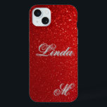 Regalo de textura de purpurina roja brillante esté<br><div class="desc">Funda de teléfono con diseño de textura de purpurina roja brillante con una estética audaz y brillante. Perfecta para añadir un toque de lujo y estilo a tu teléfono mientras lo protege diariamente. Regalo ideal para cumpleaños, fiestas o para cualquier persona que ame los accesorios con estética glamurosa y brillante....</div>