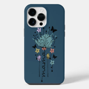Funda Para iPhone 14 Pro Max Regalo del Día de la Madre Floral Mama