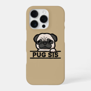 Funda Para iPhone 16 Pro Regalo divertido y lindo para amantes de Pugs - HE