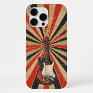 Funda Para iPhone 16 Pro Max Regalo genial para guitarrista eléctrico Arte rock