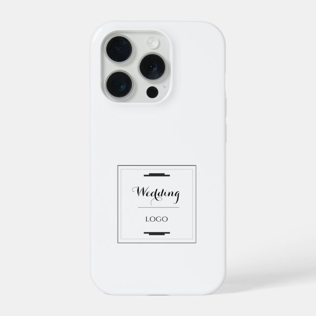 Funda Para iPhone Regalo Personalizado Moderno Elegante para Boda (Reverso )