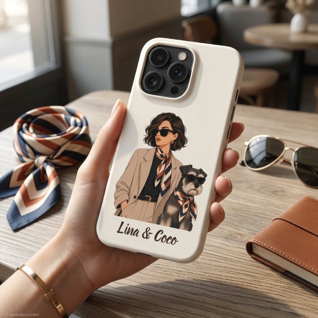 Funda Para iPhone "Regalo personalizado para mamá de perro" "Propiet (Subido por el creador)