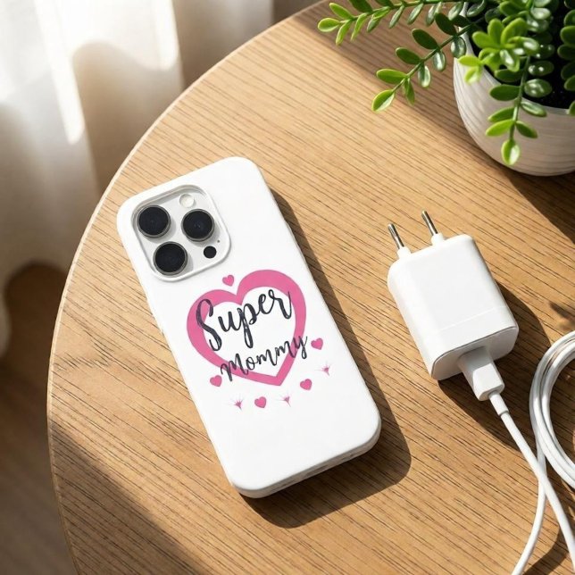 Funda para iPhone Regalo Personalizado Super Mamá  (Subido por el creador)