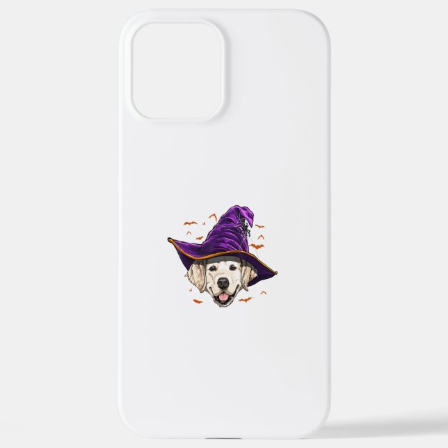 Funda Para iPhone Regalos divertidos de Halloween de Golden Retrieve (Reverso )