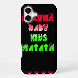 Funda Para iPhone 16 Plus Regalos para bebés y niños Hakuna Matata color des