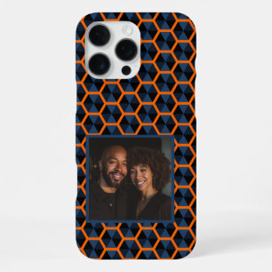 Funda Para iPhone 16 Pro Max Regalos Personales Artísticos Patrón Hexágono